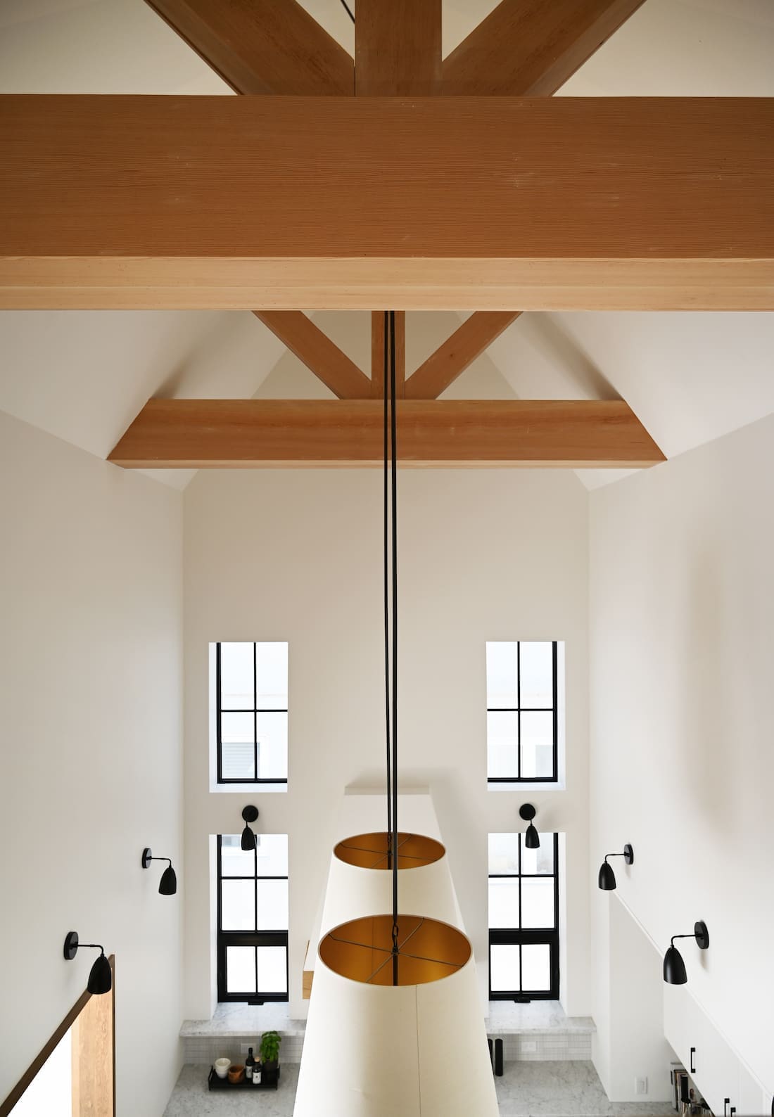 Timber baton cathedral ceiling