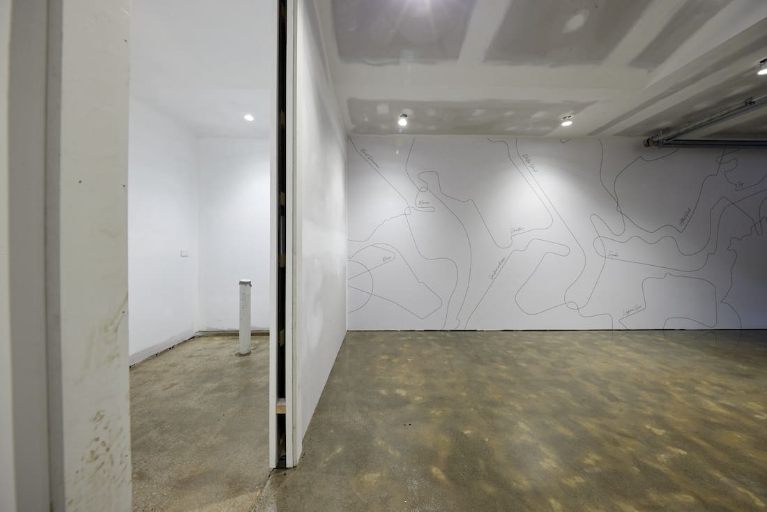Polished concrete garage floor