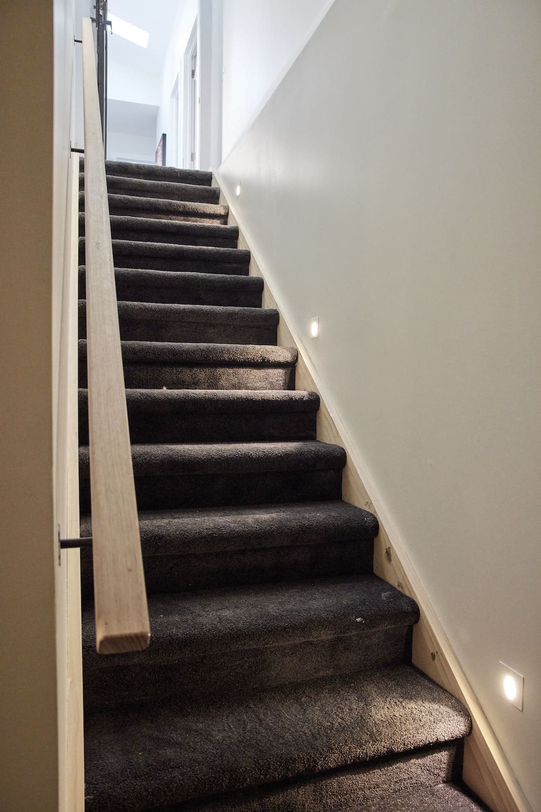 Carpeted staircase