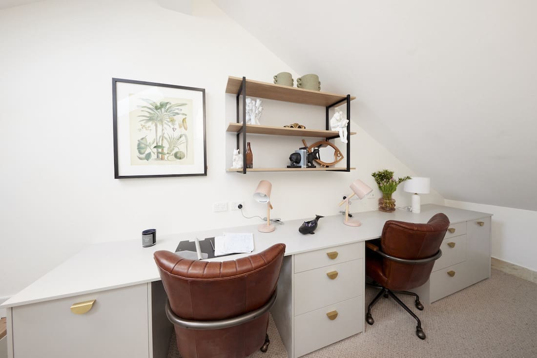 Loft work from home space
