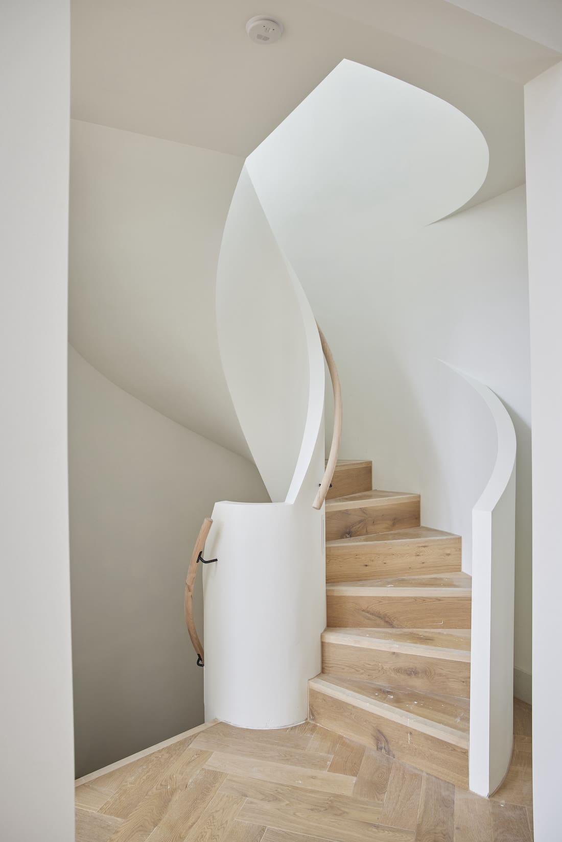 Statement curved staircase