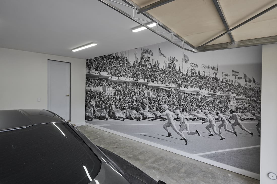 Wall mural in garage