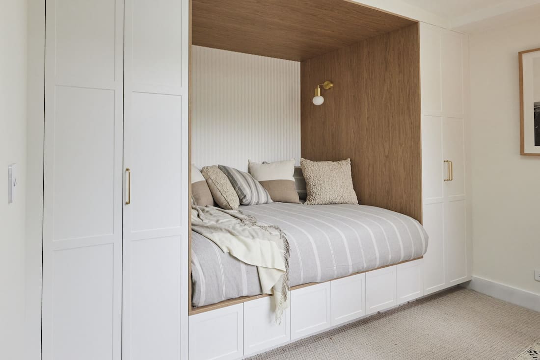 Built in daybed in home office