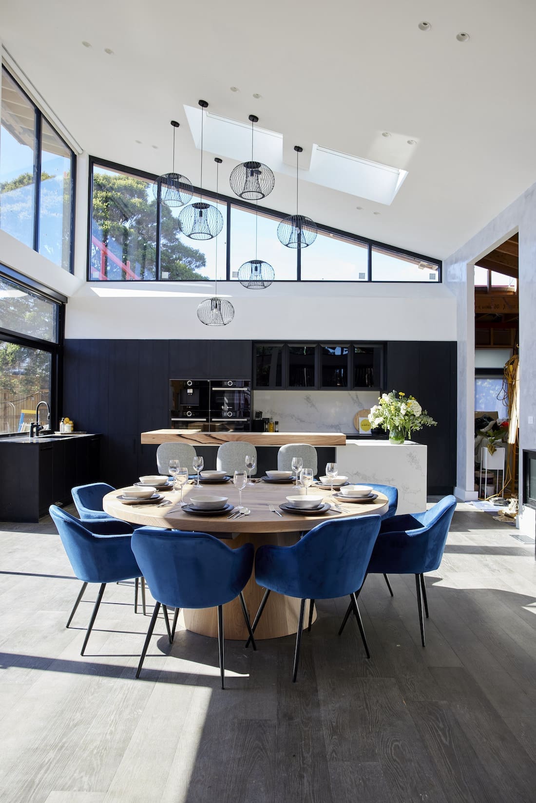 Round Christian Cole dining table