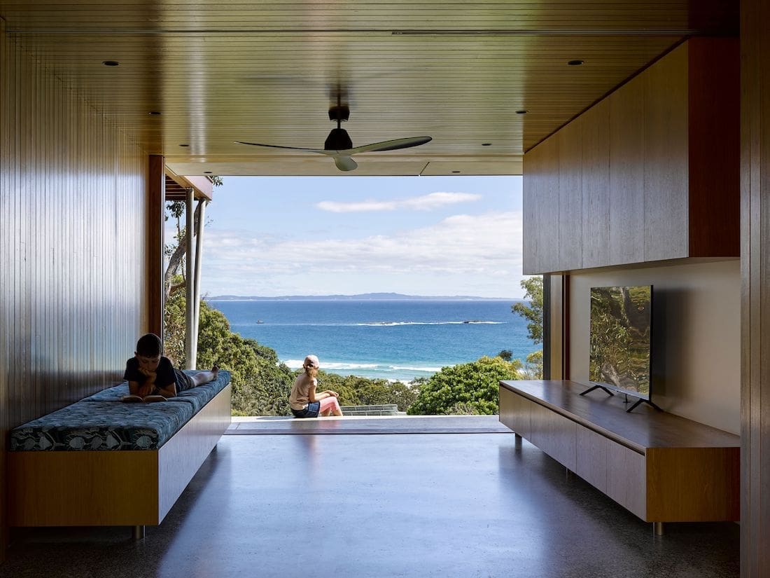 View from inside Nannygai on North Stradbroke Island