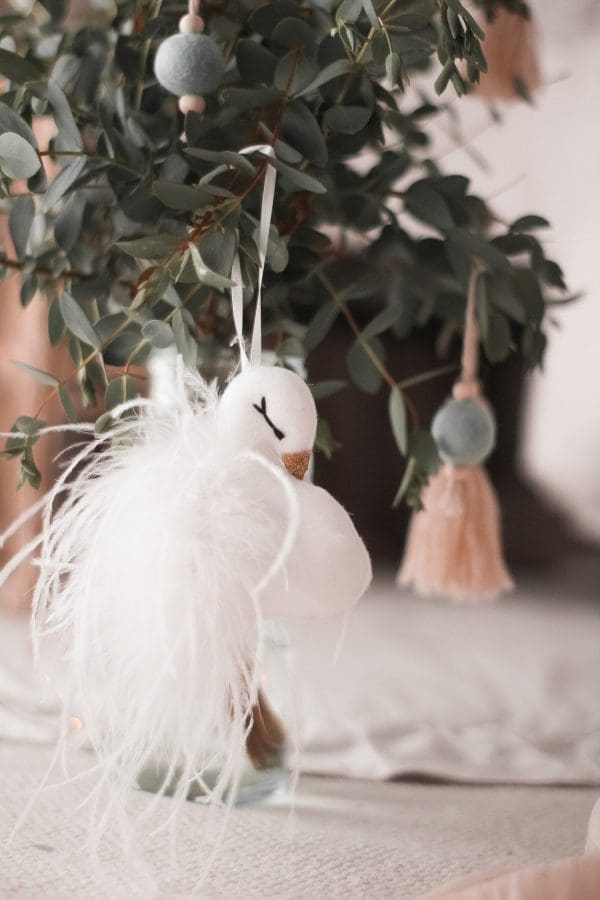 Swan Christmas decoration