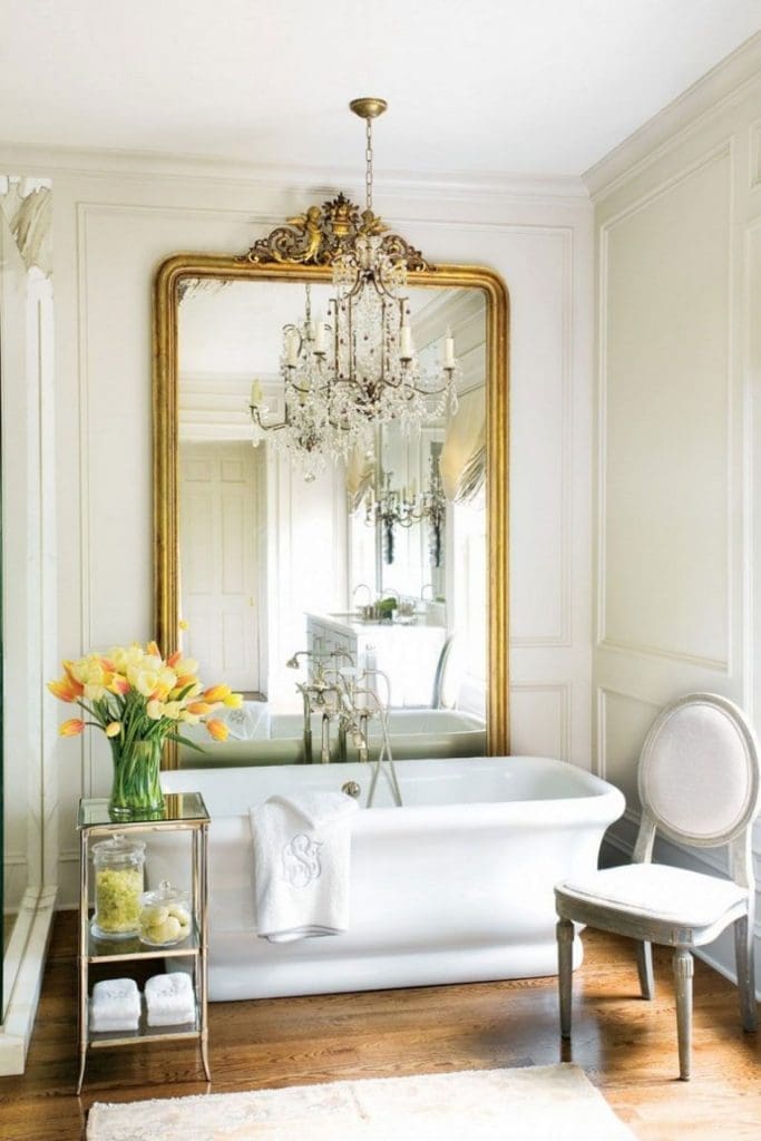 Vintage bathroom mirror
