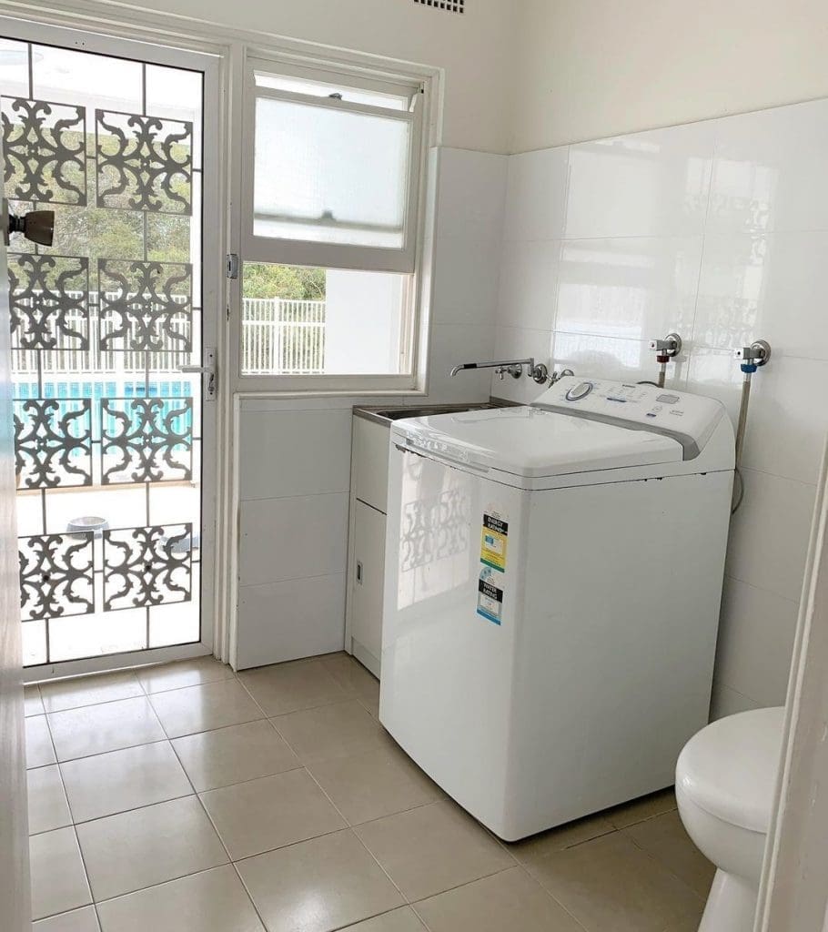 Hamptons laundry makeover