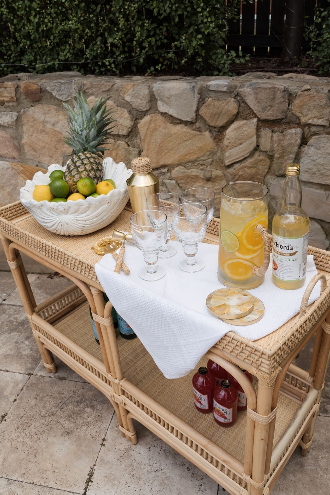 Bar cart styling