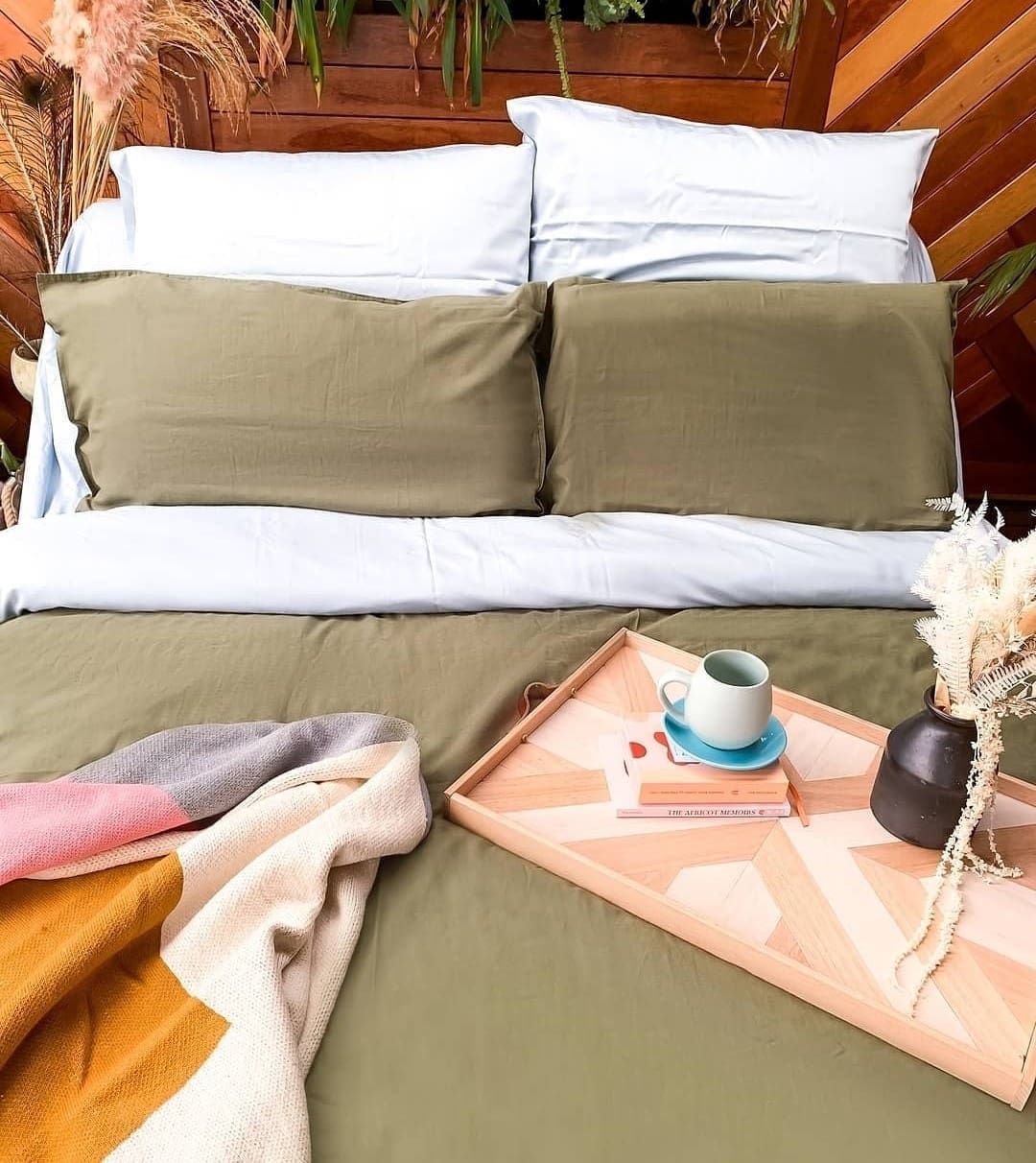 Canningvalue olive green bedding