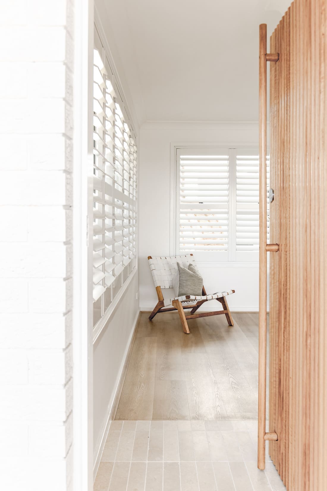 Entry to coastal home