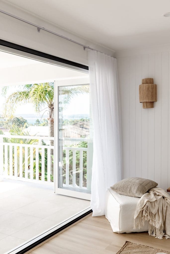 Living room to balcony entertaining space