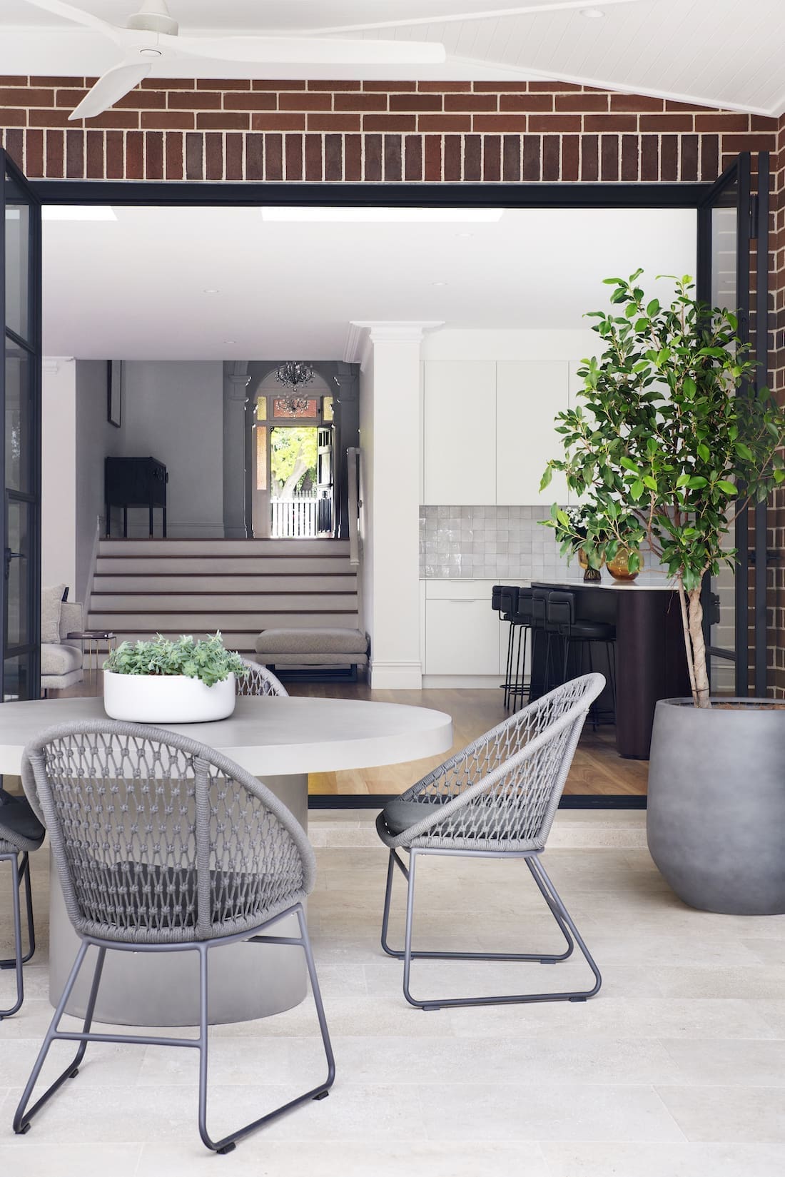 Outdoor living space by The Stylesmiths