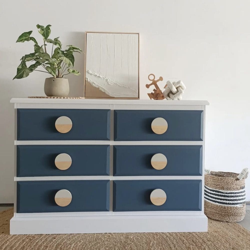 Upcycled chest of drawers