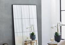 Grid floor mirror from Freedom