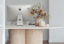 DIY travertine table