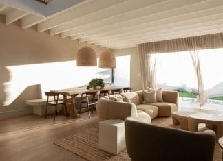 Natural beige living room