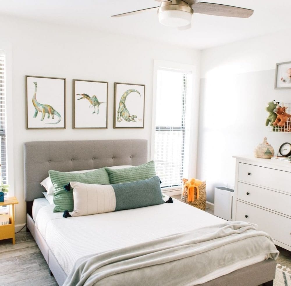 Tween dinosaur themed bedroom