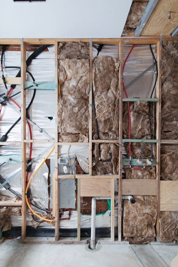 Plumbing rough in