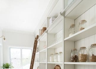 Front Porch Brookfield home - pantry with ladder