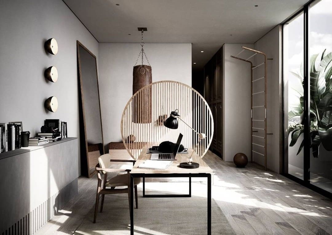 Workout and work contemporary space