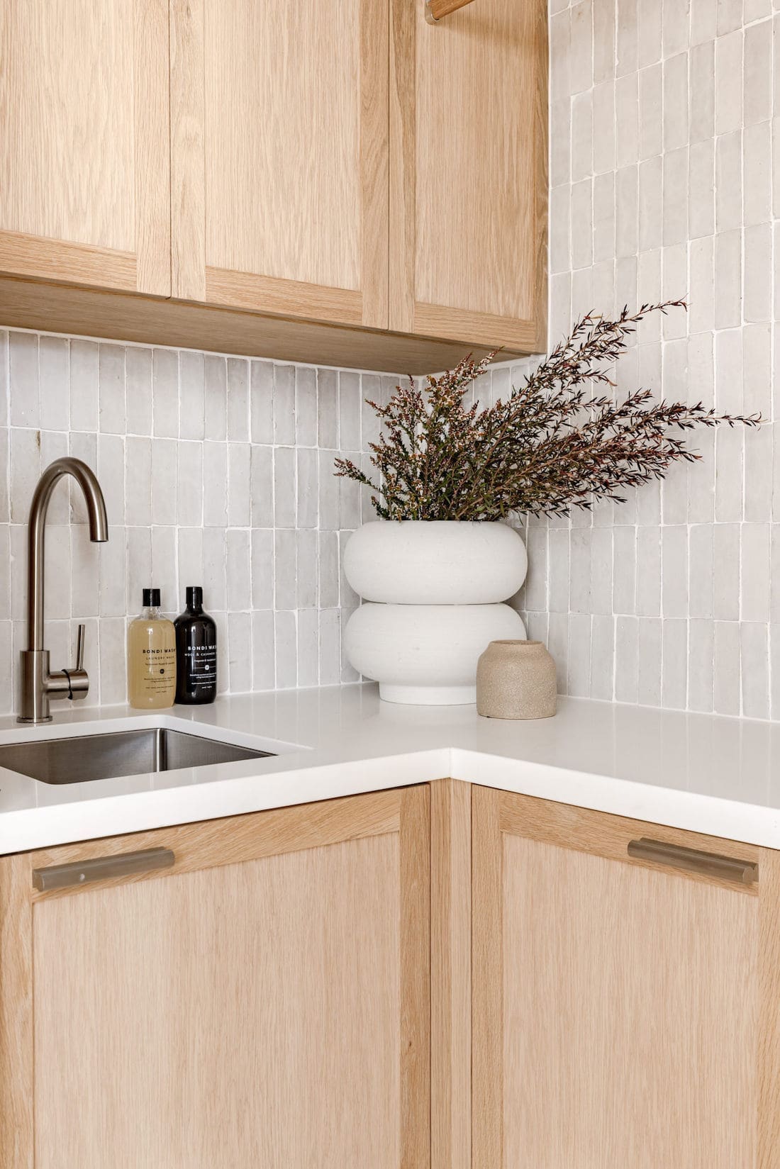 Laundry with timber storage