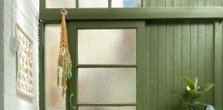 green checker floor DIY