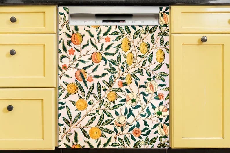 Vintage lemon dishwasher magnet