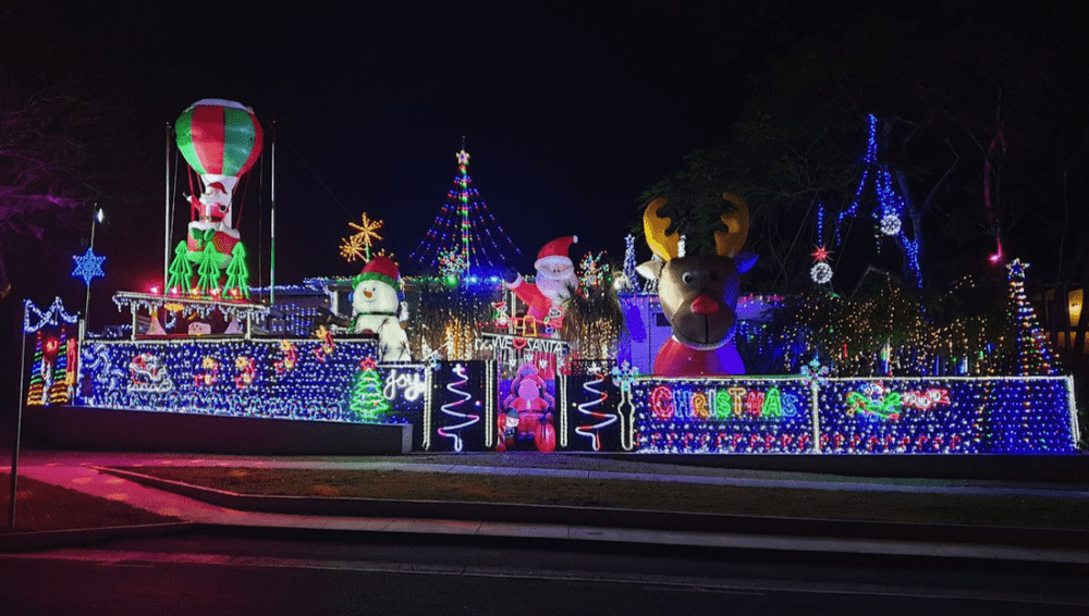 Christmas lights display in Brisbane