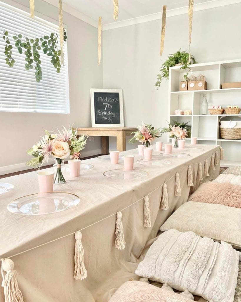 Sweet and simple birthday set up