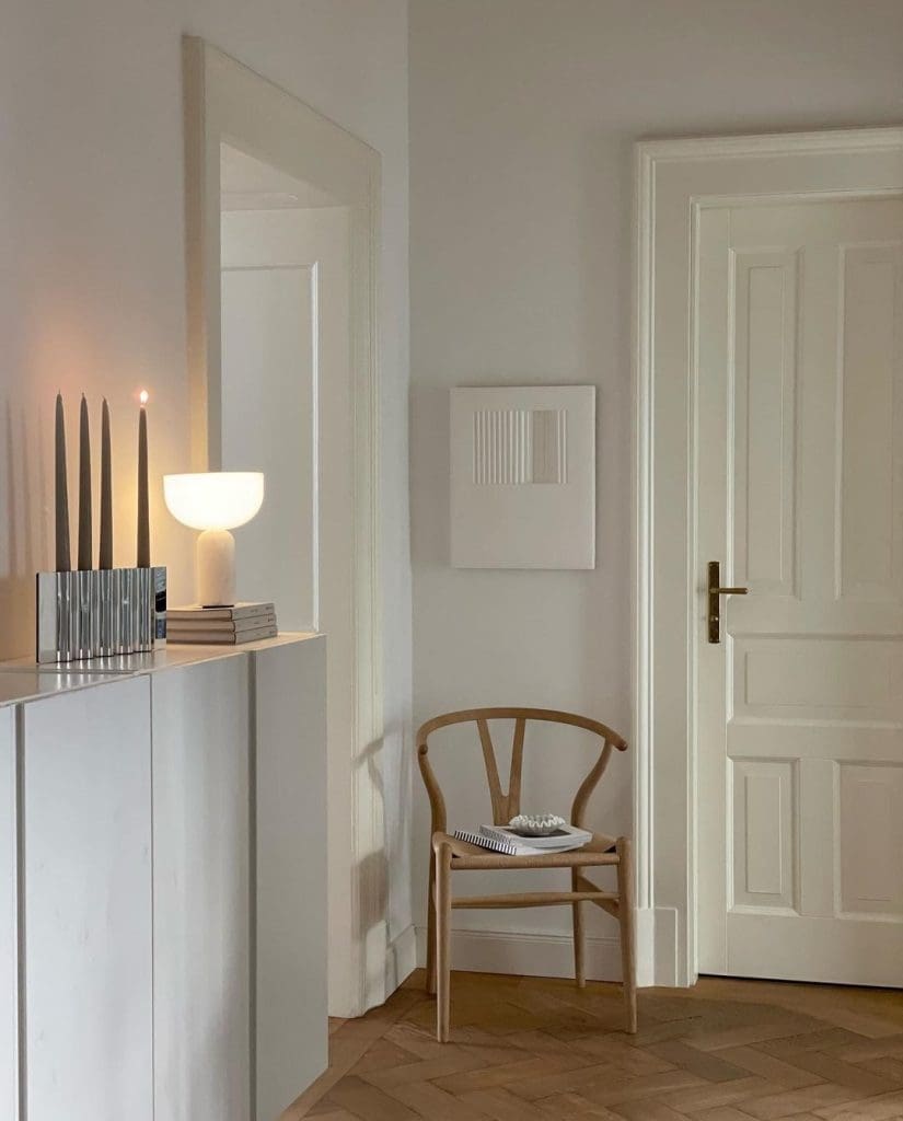 Scandi hallway styling