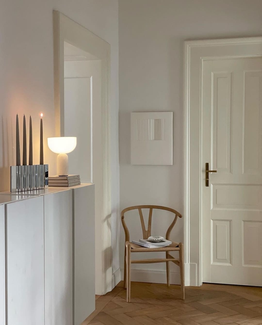 Scandi hallway styling