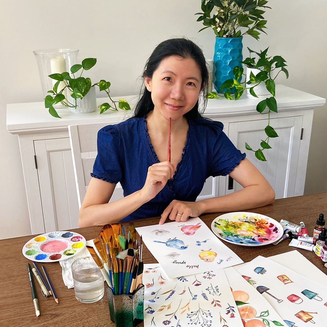 contemporary watercolour artist