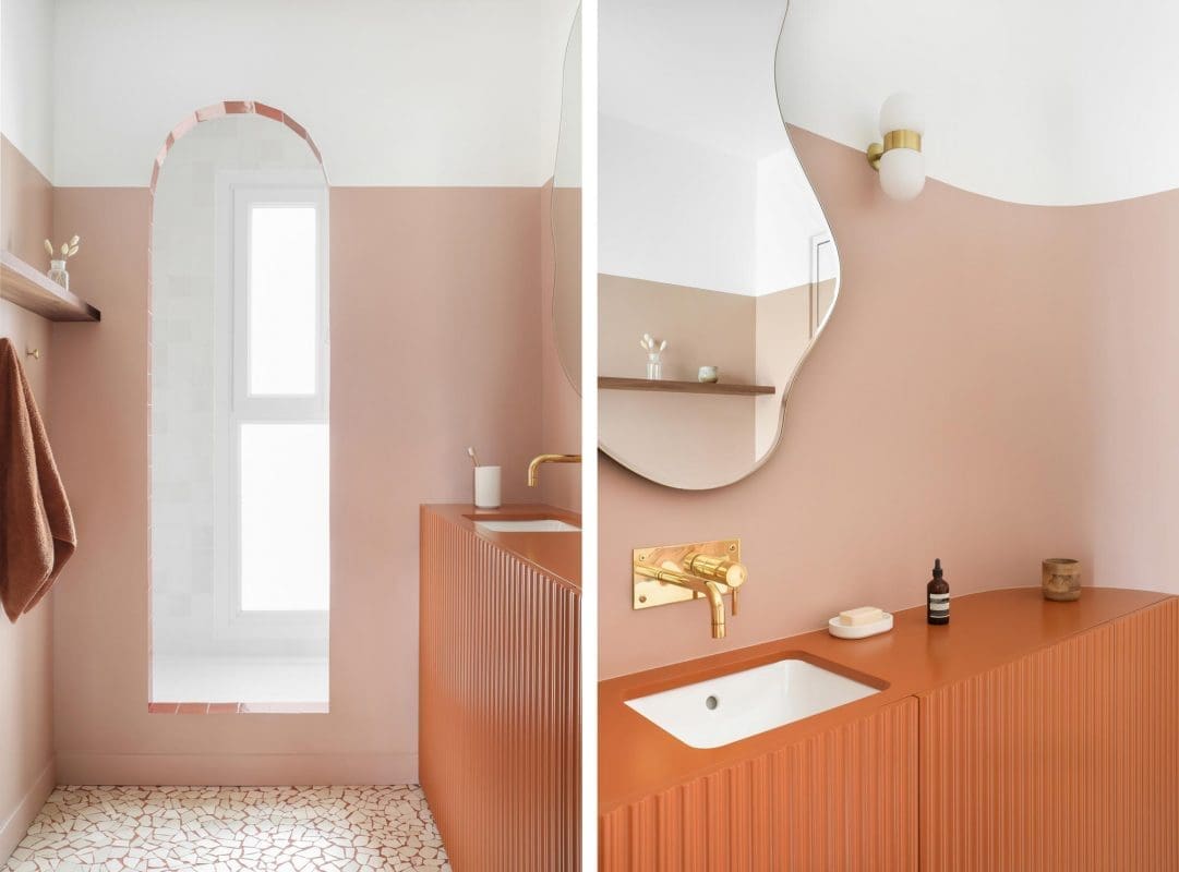 terracotta vanity