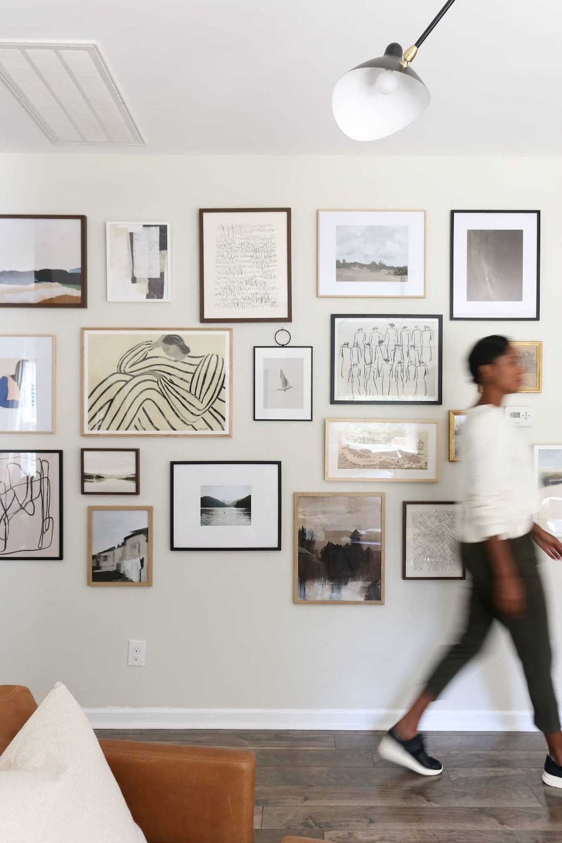 Vintage modern gallery wall
