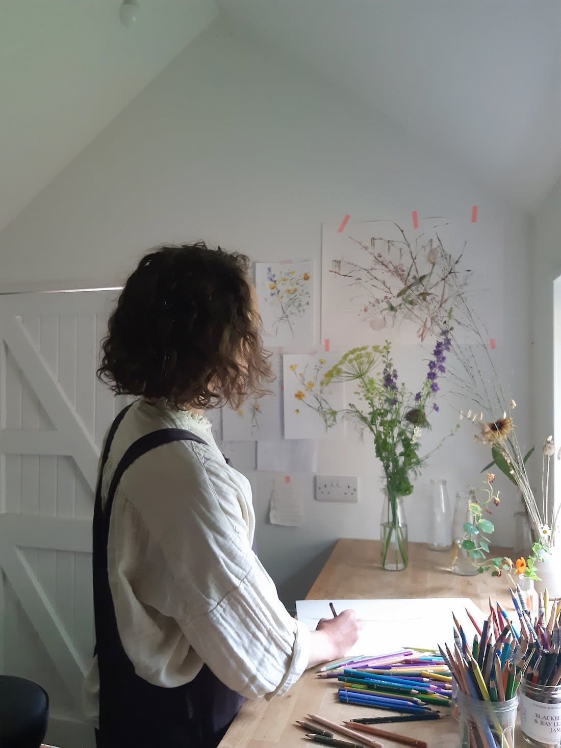 Claudia Lowry in her studio