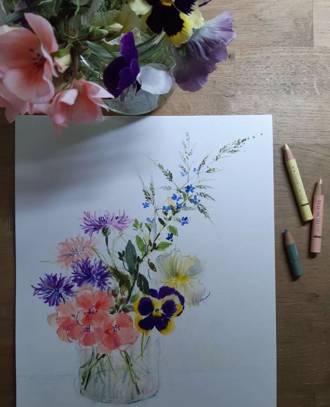 Delicate watercolour florals
