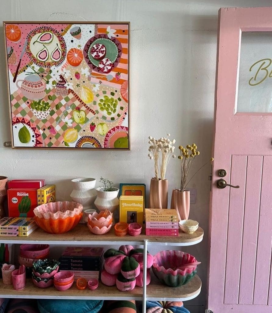 Alexandra Strong Art pink abstract