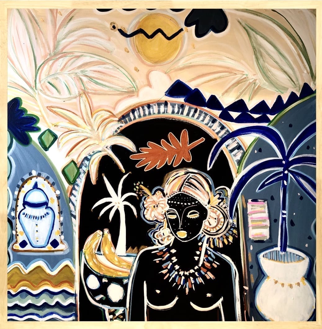 Maree Nic Art black and neutral art with female form