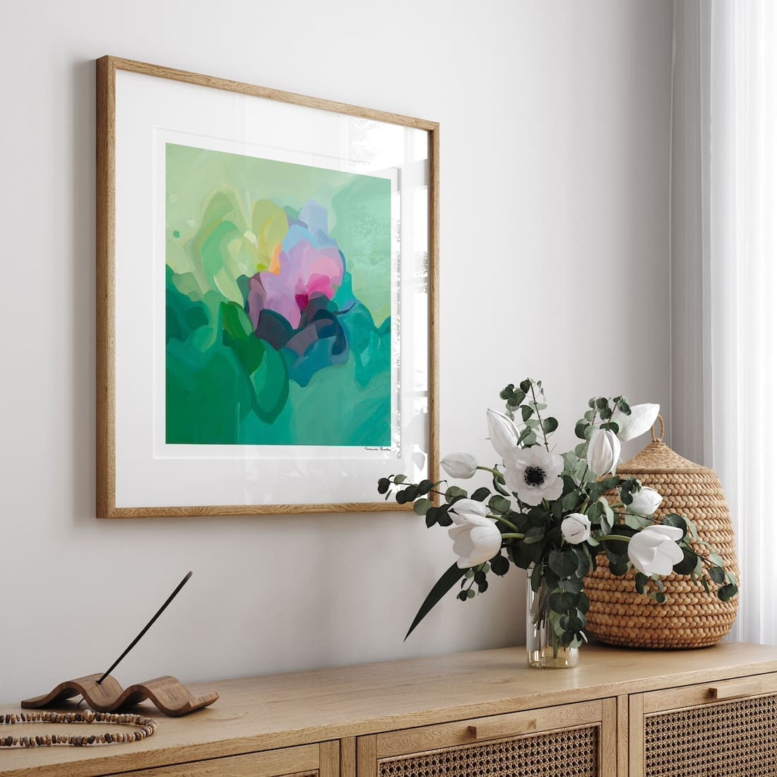 Abstract art called Jade by Susannah Bee Art