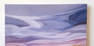 Artwork of coloured skies from Susannah Bee Art