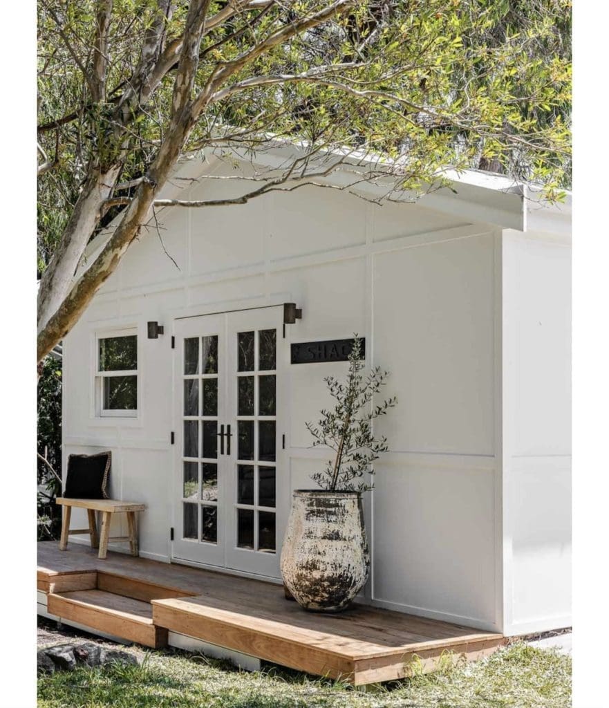 Shed guest room conversion