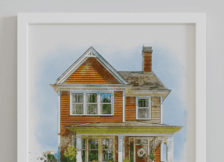 Custom house portrait