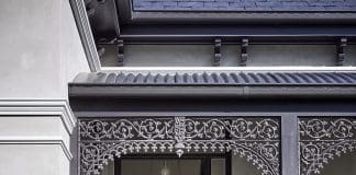Front entry of Victorian style home Elsternwick House