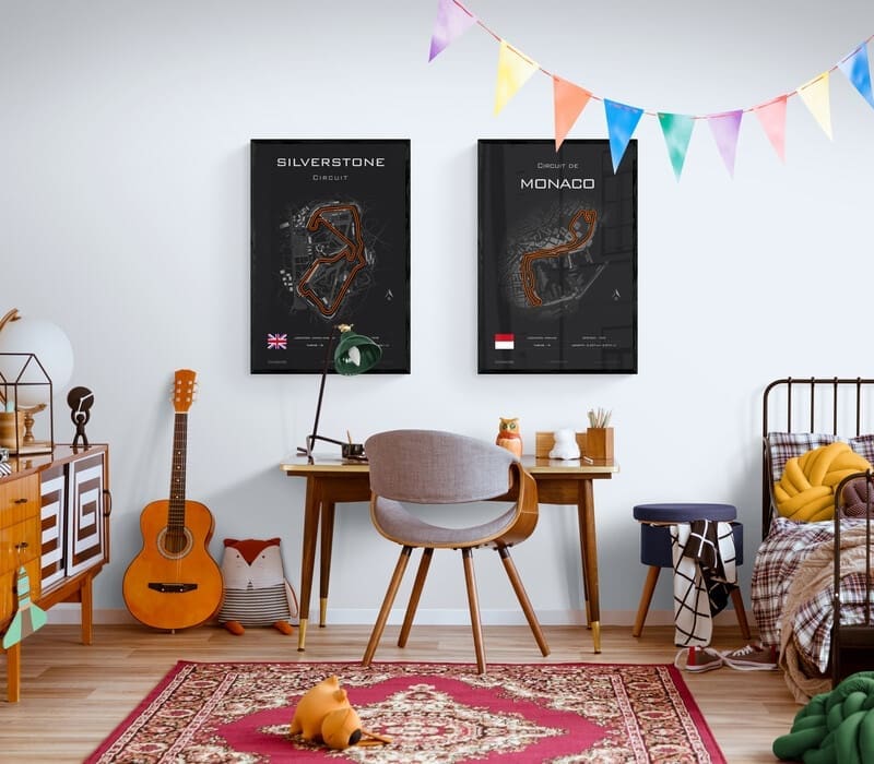 Formula 1 poster boys room