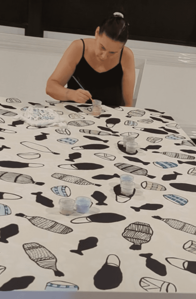 Karen Lee Mungarrja painting on canvas