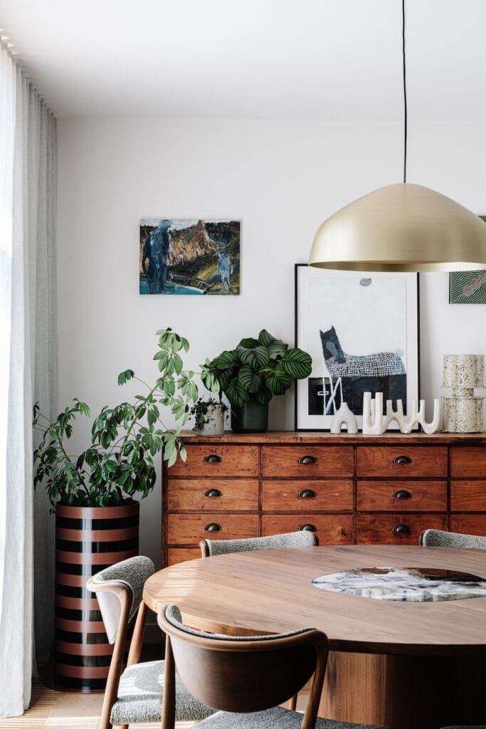 Sideboard styling at Chatterbox House