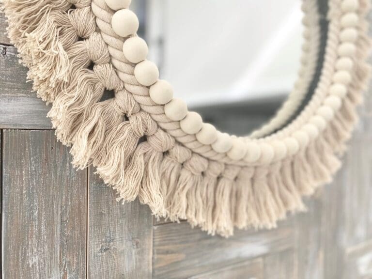 DIY rope mirror