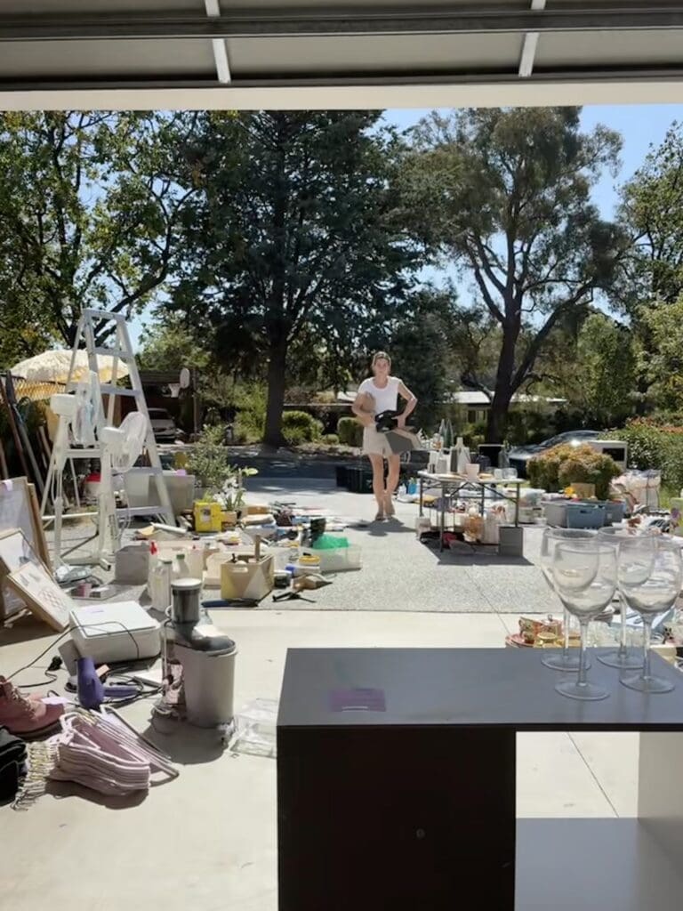 Garage sale how to save money when moving house