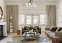 House 1915 living room with heritage style